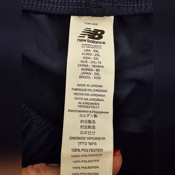 New Balance Navy Blue Polyester Active Shorts Women's Plus Size 2XL NWT - Picture 7 of 9